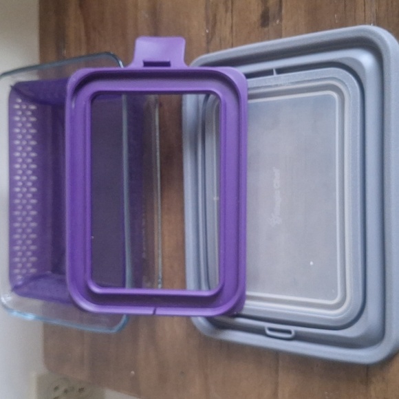 Magic Chef 6-cup Steam Purple Microwave Glass Cookware & Storage Container - Picture 4 of 5